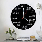 Math Equations Wall Clock feajoy