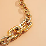 Necklace Charm Jewelry Exaggerated Cross Big CCB Chain Choker 2021 Trendy Fashion Touchy Style
