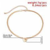 Necklace Charm Jewelry Snake Chain Choker 2021 Butterfly Pendant Clavicle Chain Touchy Style