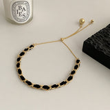 Necklaces Charm Jewelry Leather Choker Statement Metal Ball #ET501 Touchy Style