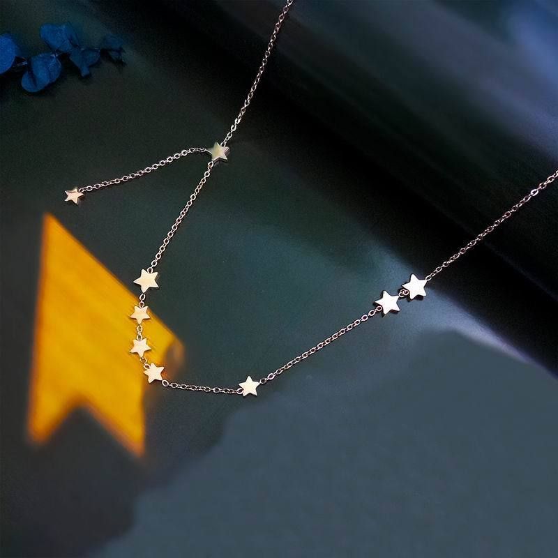 Necklaces Charm Jewelry Stainless Steel Stars Fashion #ET206 Touchy Style