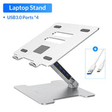 Foldable Laptop Cooling Stand With USB Hub dylinoshop