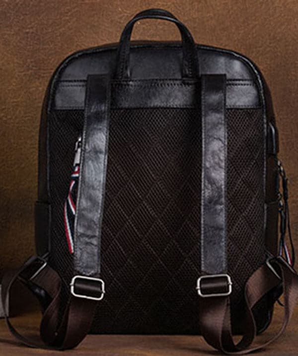 Organic Black character Paitings Calf Leather Tote Handbag BGS211230