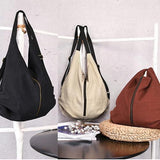 Original cloth bag with multiple backs black simple backpack BGS200801