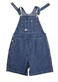 Plus Size Blue Original Design Cotton Denim Jumpsuit Shorts Summer dylinoshop