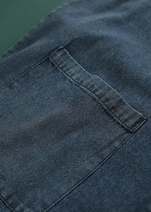 Plus Size Blue pockets Cotton denim Jumpsuit Spring GK-JPTS220228