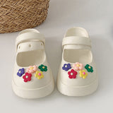Colorful Flower Decor Beach Shoes dylioshop