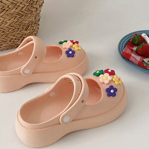 Colorful Flower Decor Beach Shoes dylioshop