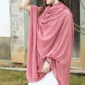 SScarf female pink bib Korean wild silk scarf SCF200801