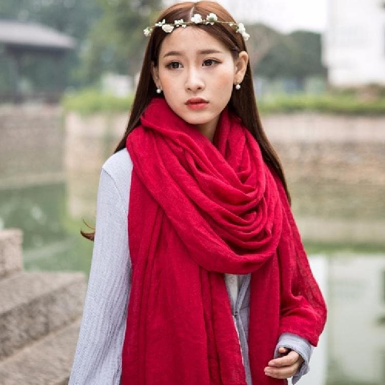 Scarf ladies spring and autumn summer big square scarf thin long section air conditioning shawl dual-use SCF200801