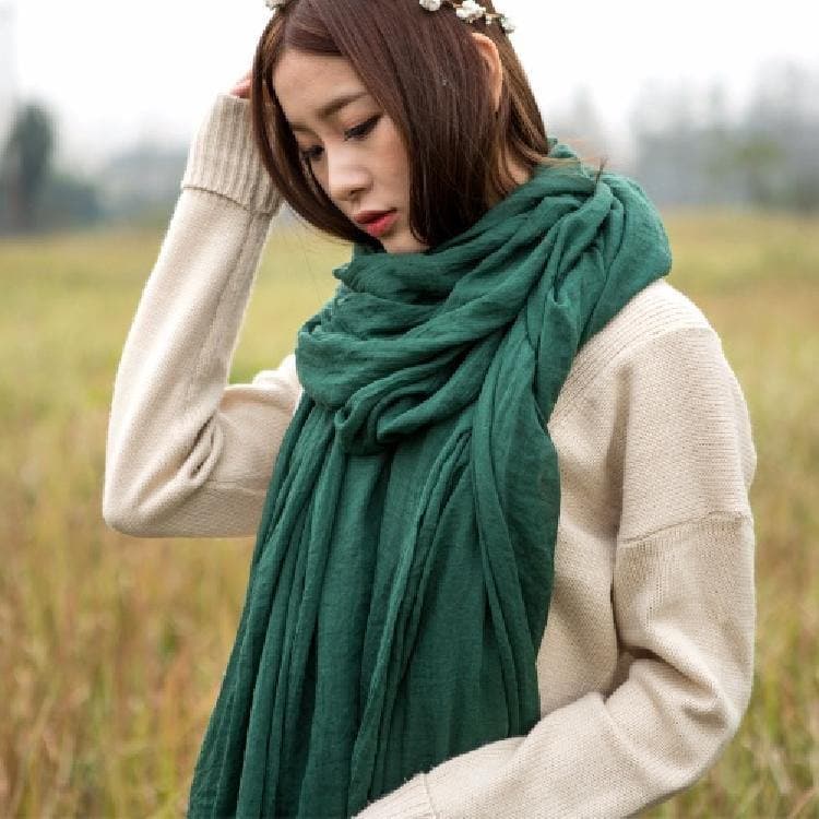 Scarf ladies spring and autumn summer big square scarf thin long section air conditioning shawl dual-use SCF200801
