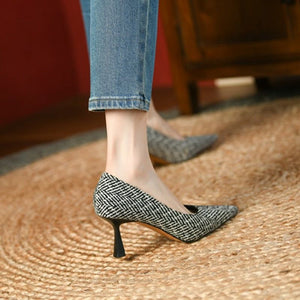 Simple Classic Pumps Women's Casual Shoes Stiletto Thin High Heels SGCS02 Touchy Style