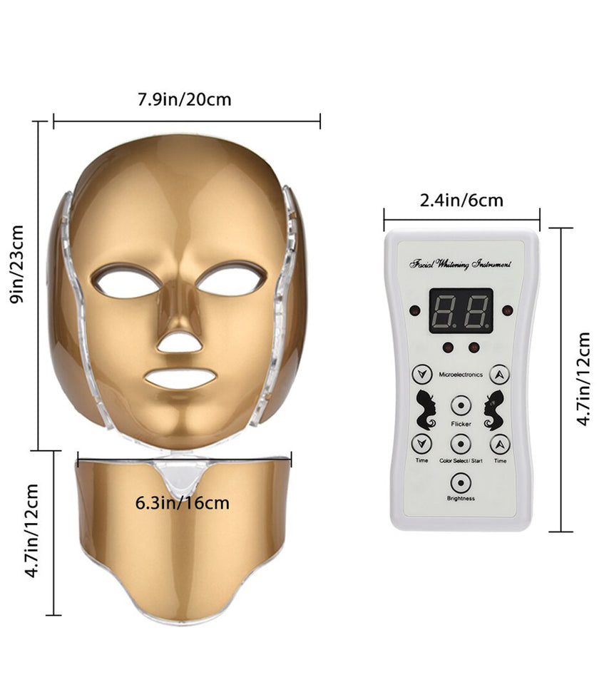 Golden 7 Color LED Mask - The Ultimate Solution for Your Skincare Needs dylinoshop