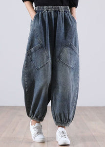 Style Blue Pockets denim Pants Winter WG-LPTS211119