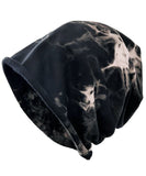 Stylish Black Tie Dye Print Cotton Bonnie Hat dylinoshop