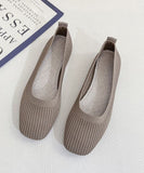 2022 Yellow Knit Cotton Fabric Flat Feet Shoes For Women BX-PDX220407
