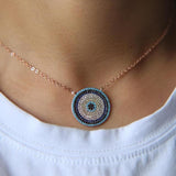 Turquoises Turkish Evil Eye Necklaces Charm Jewelry Touchy Style