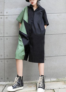 Women's summer patchwork jumpsuit loose ming harem pants AT-JPTS190717