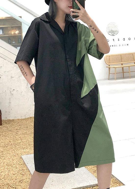 Women's summer patchwork jumpsuit loose ming harem pants dylinoshop