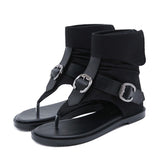 Women's Casual Shoes GCSF0552 Fashion Buckle Flat Sandal Rome Style Touchy Style