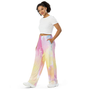 All-over print unisex wide-leg pants DylinoShop