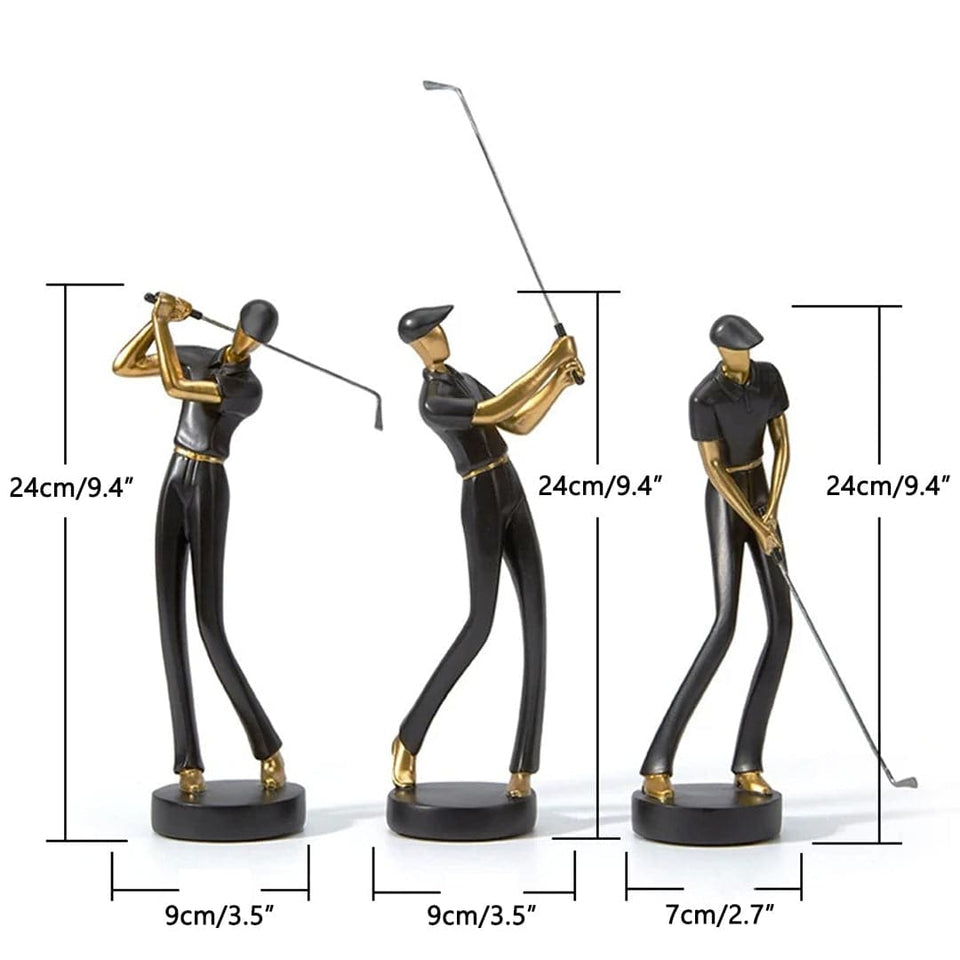 Modern Golfer Figurines Feajoy