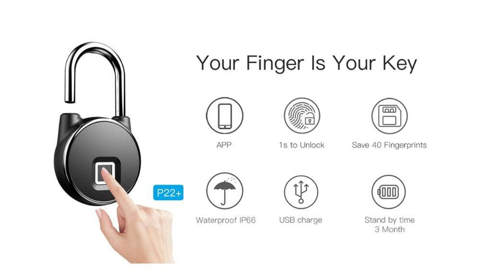 Bluetooth Fingerprint Lock dylinoshop