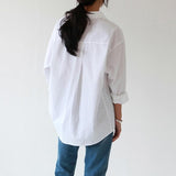 Basic Feel White Button Up Shirt dylinoshop
