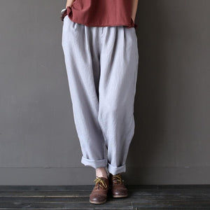 Casual Literary Roll-up Trousers  | Zen dylinoshop