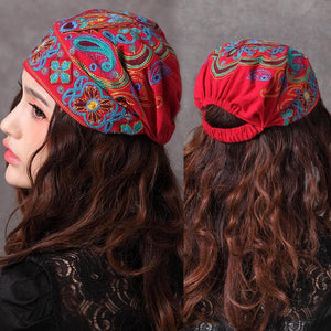 Boho Hippie Embroidered Hat dylinoshop