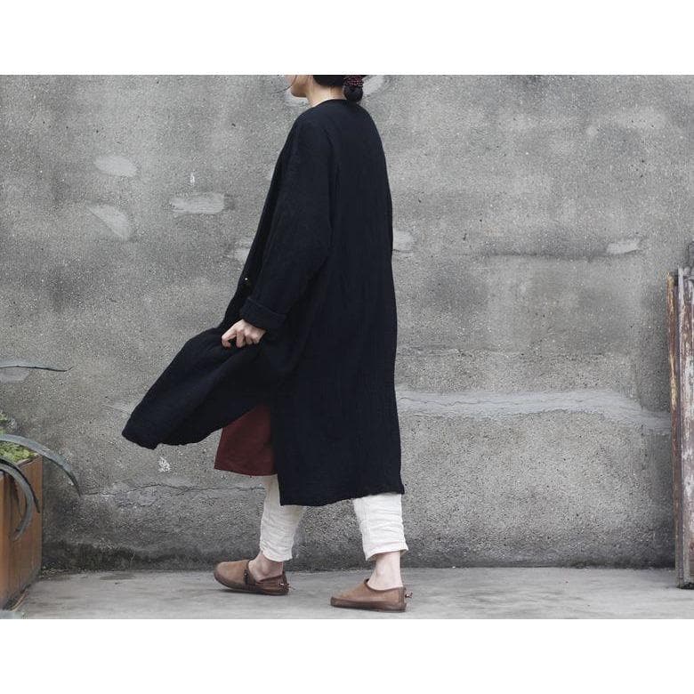 Long Cotton and Linen Cardigan  | Zen dylinoshop