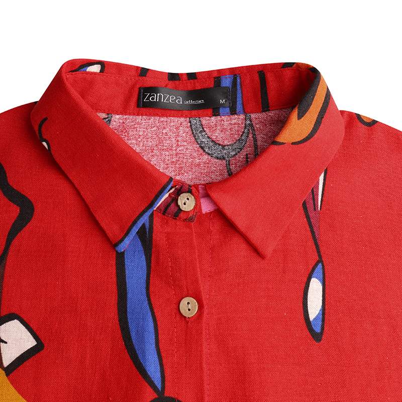 Abstract Art Button Down Maxi Shirt Dress dylinoshop