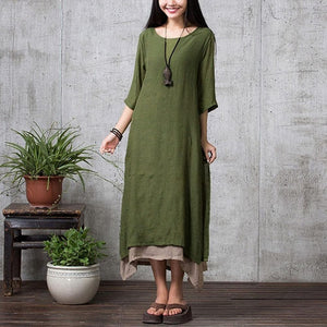 Oversized Layered Bohemian Dress Buddha Trends