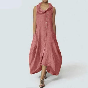 Asymmetrical Sleeveless Dress dylinoshop