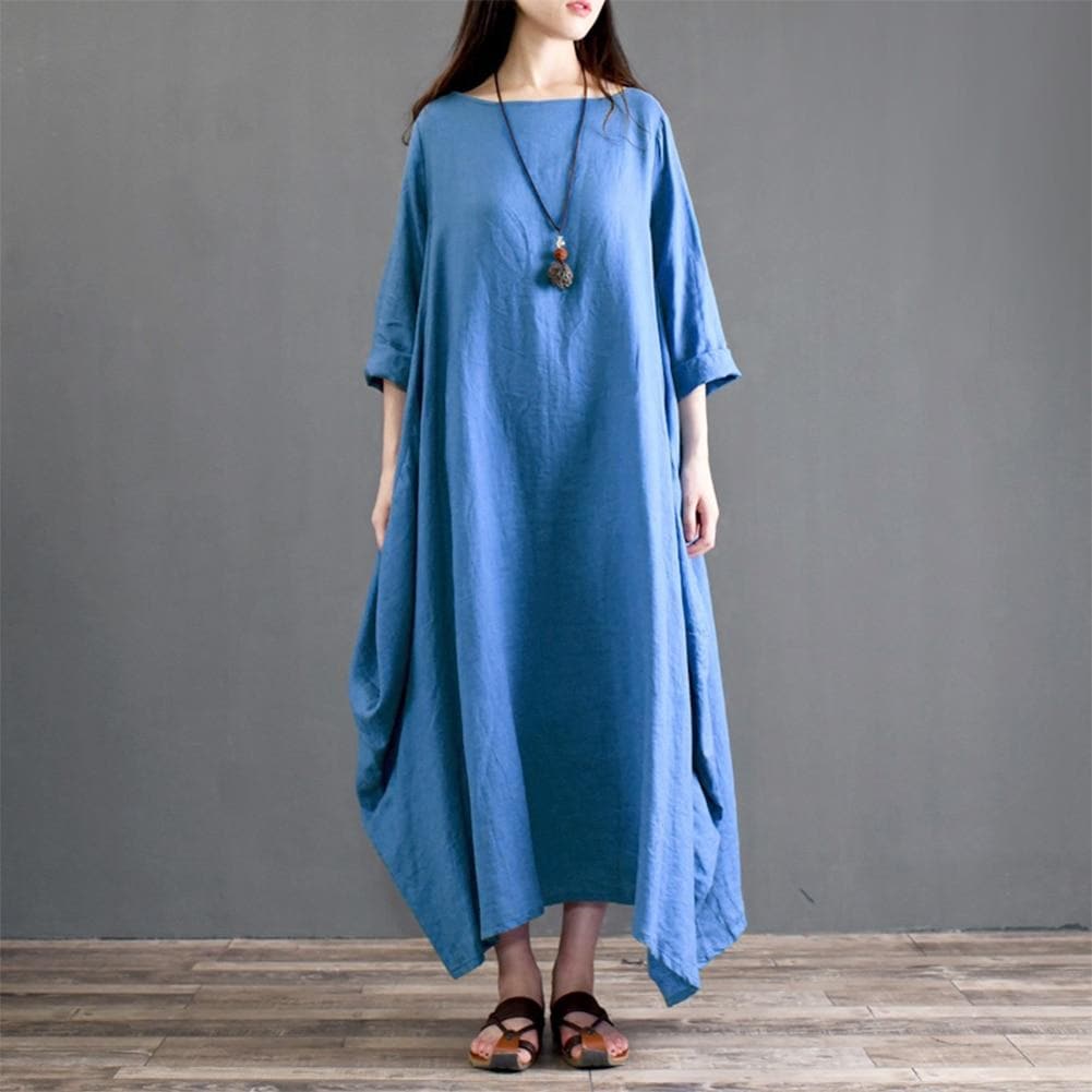 Asymmetrical Oversized Maxi Dress dylinoshop
