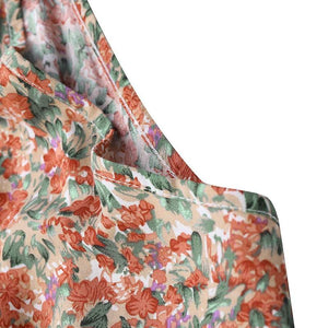 Boho Floral Print Plus Size Sundress dylinoshop