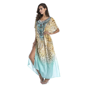Chiffon Bohemian Beach Maxi Dress dylinoshop