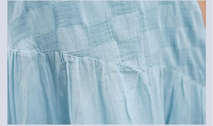 Cotton Linen Sleeveless Casual Dresses dylinoshop