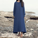 Zen Casual Plus Size Linen Dress | Zen Buddha Trends