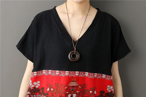 Chinese Art Maxi Dress dylinoshop