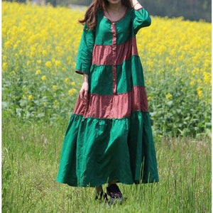 Franfreluche Bohemian Hippie Dress dylinoshop