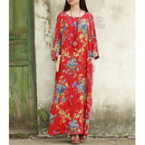 Oversized Floral Maxi Dress | Zen Buddha Trends