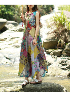 Sweet Dreams Patchwork Hippie Dress Buddha Trends