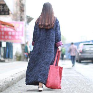 Floral Jacquard Trench Coat dylinoshop
