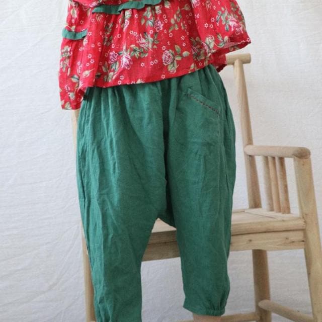 Cotton Linen Loose Harem Pants | Hippie dylinoshop