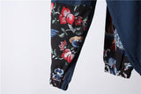 High Waist Patchwork Floral Trousers dylinoshop