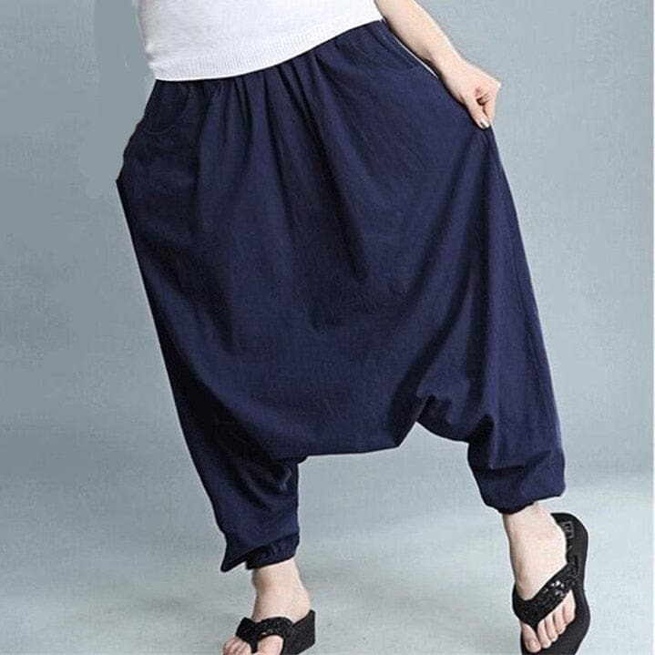 Plus Size Cotton Linen Harem Pants Buddha Trends