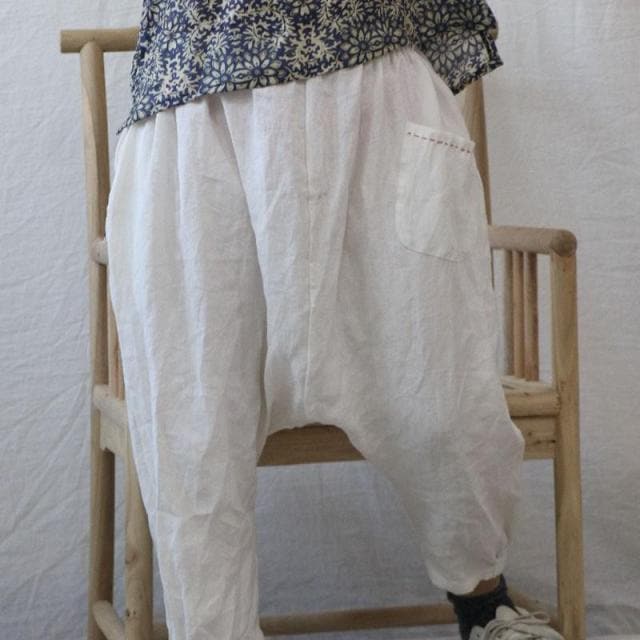 Cotton Linen Loose Harem Pants | Hippie dylinoshop