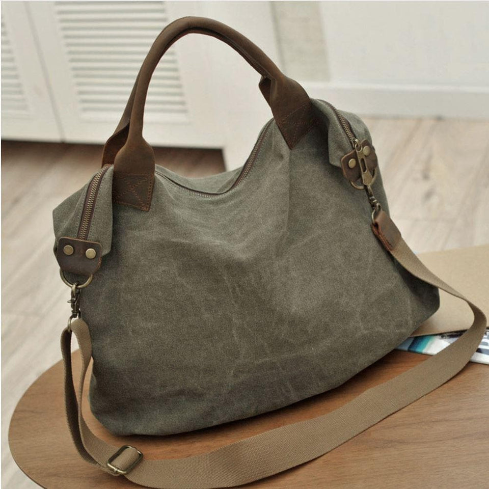 Large Capacity Vintage Shoulder Handbag dylinoshop