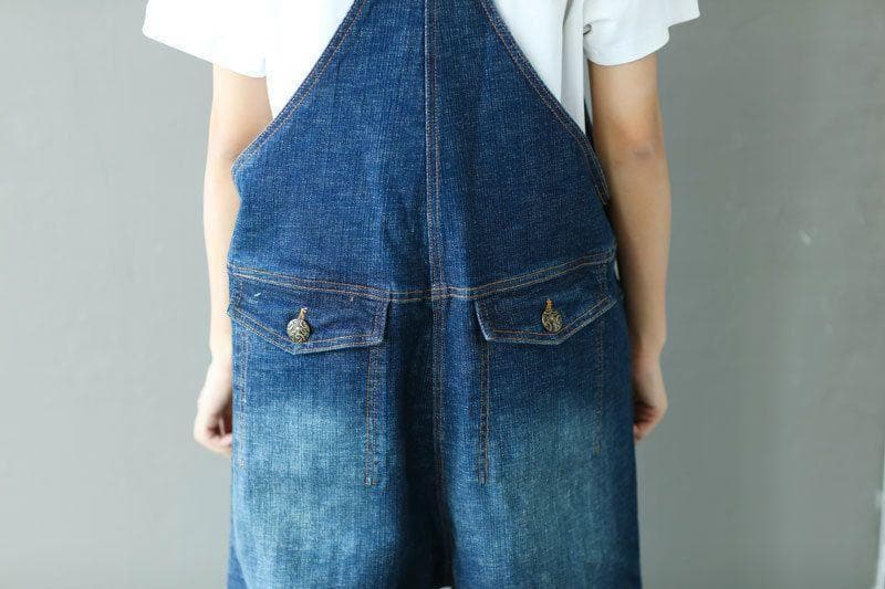 Ripped Baggy Denim Overall Buddha Trends